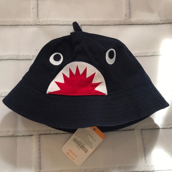🦈💦 Boy’s 2T-3T Gymboree Shark Beach Hat Toddler - Picture 2 of 4